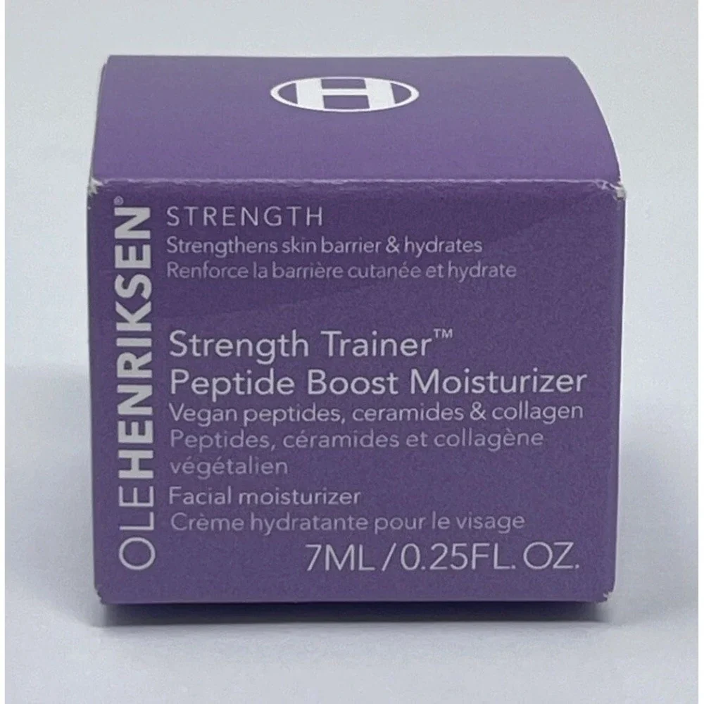 OLEHENRIKSEN Strength Trainer Peptide Boost Moisturizer Travel .25oz/7ml. NIB